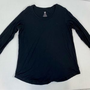 Black Kindred Bravely Bamboo Nursing & Maternity Long Sleeve T-shirt Size Small